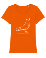porumbgami Tricou mânecă scurtă guler larg fitted Damă Expresser