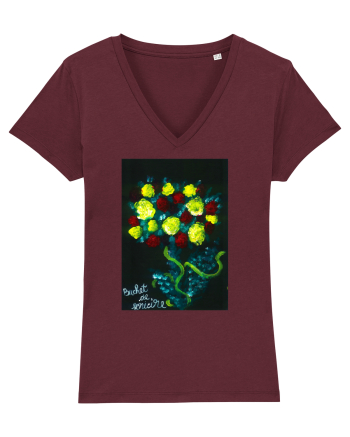 Buchet de fericire Burgundy