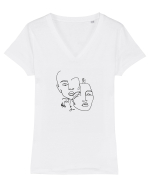Solo climber Tricou mânecă scurtă guler V Damă Evoker