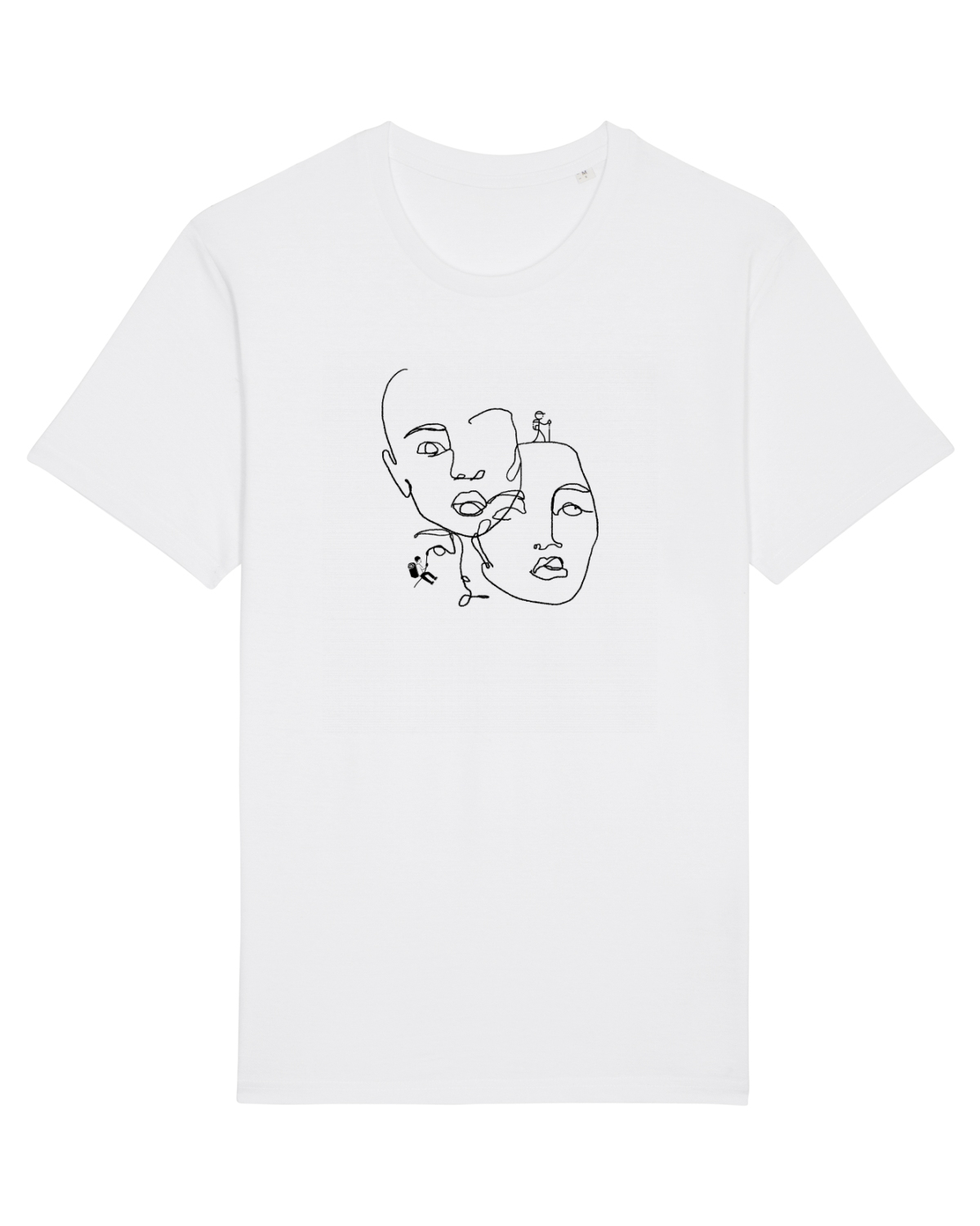 Tricou mânecă scurtă Unisex Rocker White