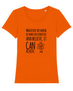 inspiro #1 Tricou mânecă scurtă guler larg fitted Damă Expresser