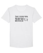 Inspiro#2 Tricou mânecă scurtă guler larg Bărbat Skater