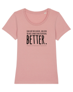 Inspiro #3 Tricou mânecă scurtă guler larg fitted Damă Expresser