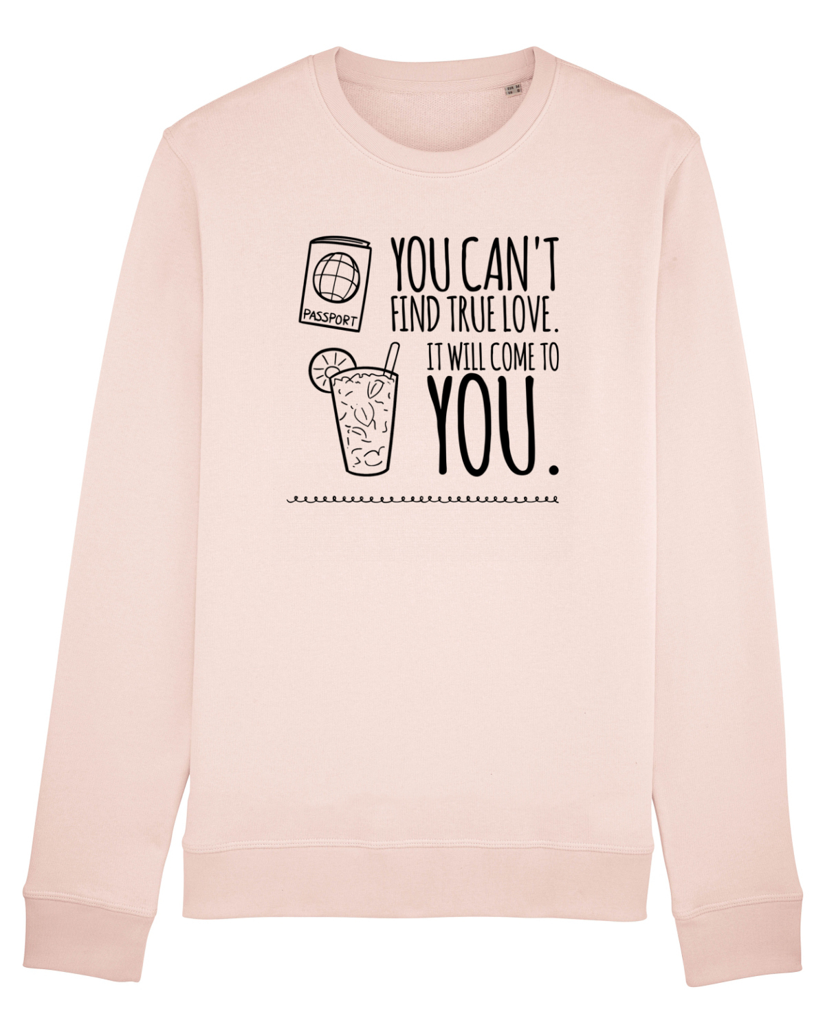 Bluză mânecă lungă Unisex Rise Candy Pink