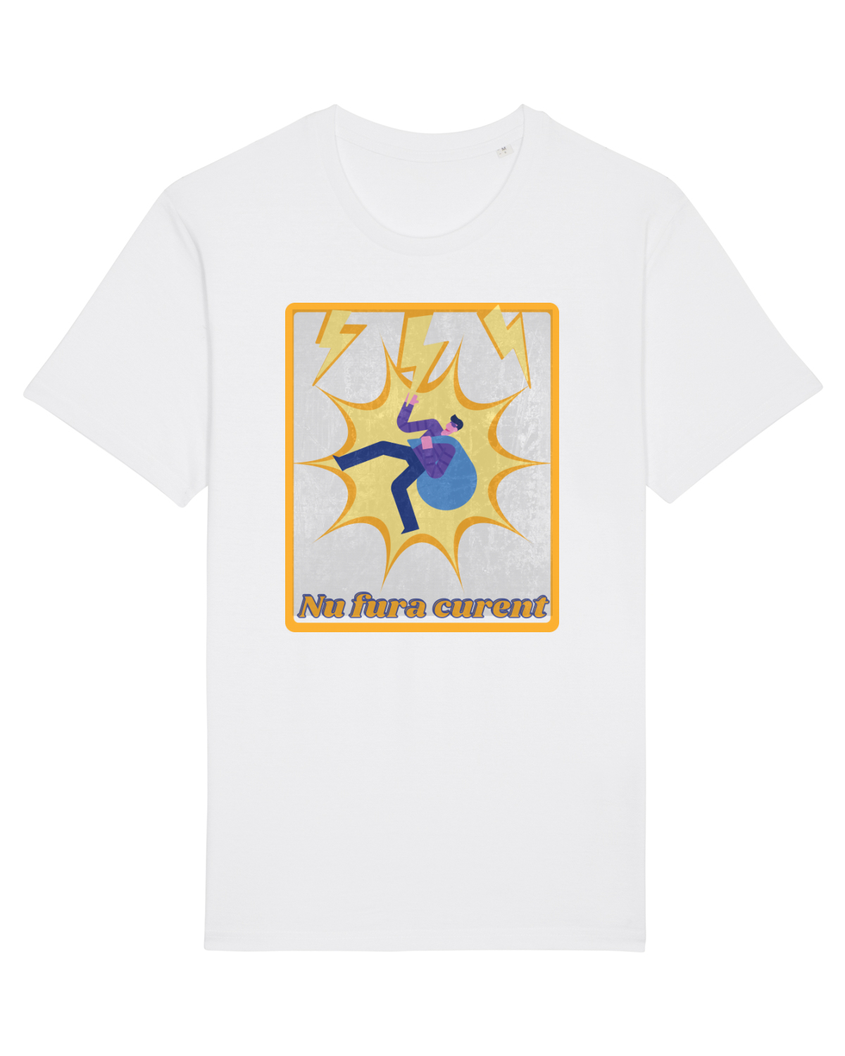 Tricou mânecă scurtă Unisex Rocker White