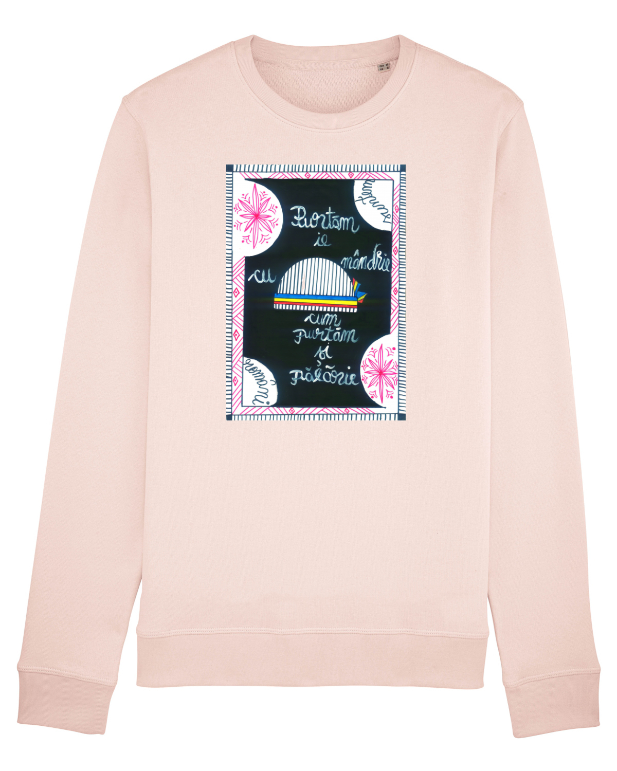 Bluză mânecă lungă Unisex Rise Candy Pink