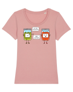 Ce faci, dulceață? Tricou mânecă scurtă guler larg fitted Damă Expresser