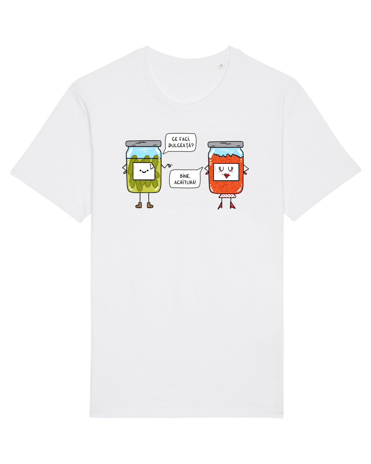 Tricou mânecă scurtă Unisex Rocker White