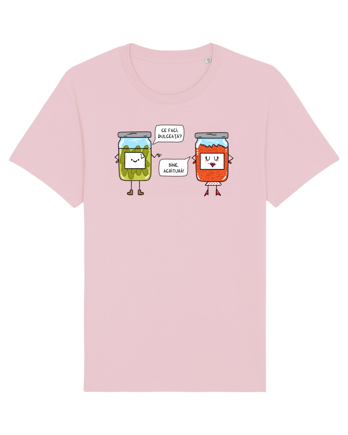 Tricou mânecă scurtă Unisex Rocker Cotton Pink