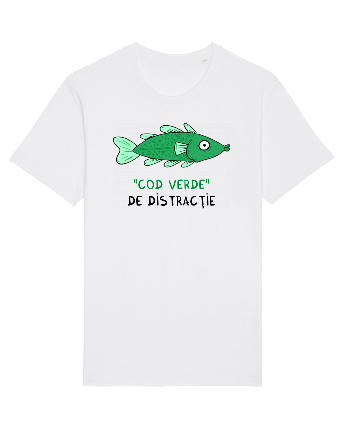 Tricou mânecă scurtă Unisex Rocker White