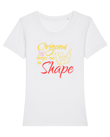 Origami Keeps Me On Shape White