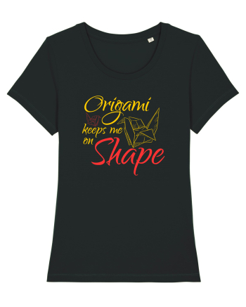 Origami Keeps Me On Shape Black