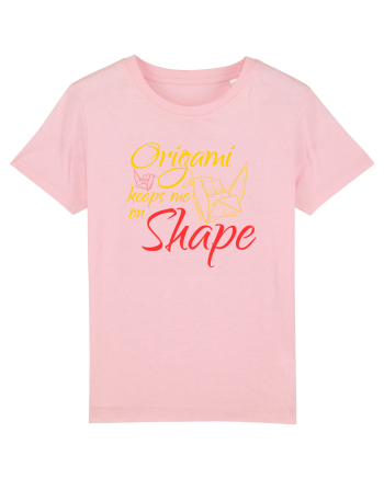 Origami Keeps Me On Shape Cotton Pink