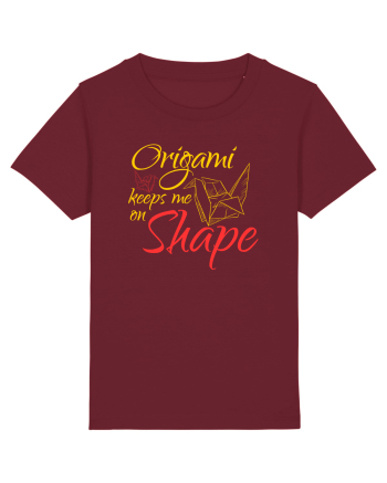 Origami Keeps Me On Shape Burgundy