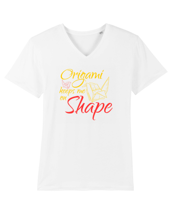 Origami Keeps Me On Shape White