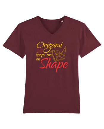 Origami Keeps Me On Shape Burgundy