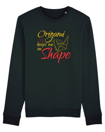 Origami Keeps Me On Shape Black