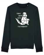 Don't Mess With The Monkey - Origami Style Bluză mânecă lungă Unisex Rise