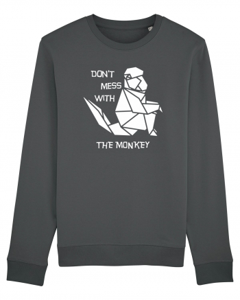 Don't Mess With The Monkey - Origami Style Anthracite