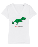 BICEPraptor Tricou mânecă scurtă guler V Damă Evoker