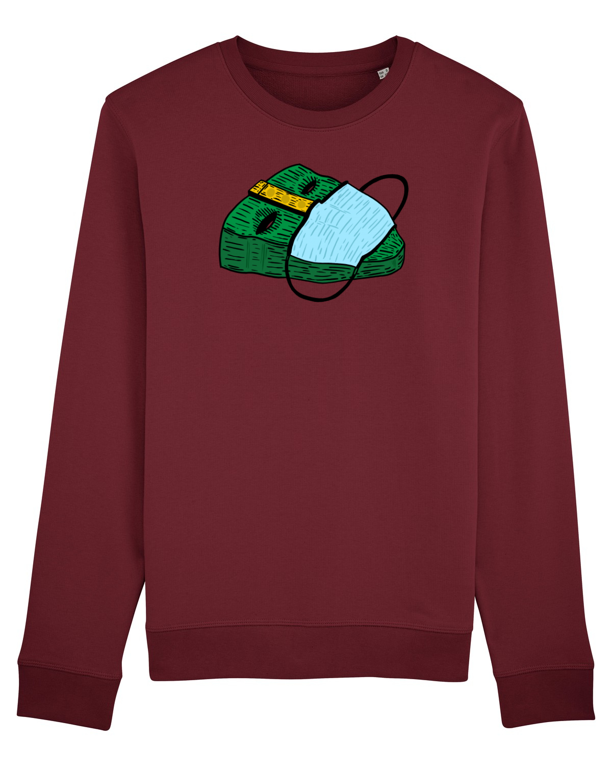Bluză mânecă lungă Unisex Rise Burgundy