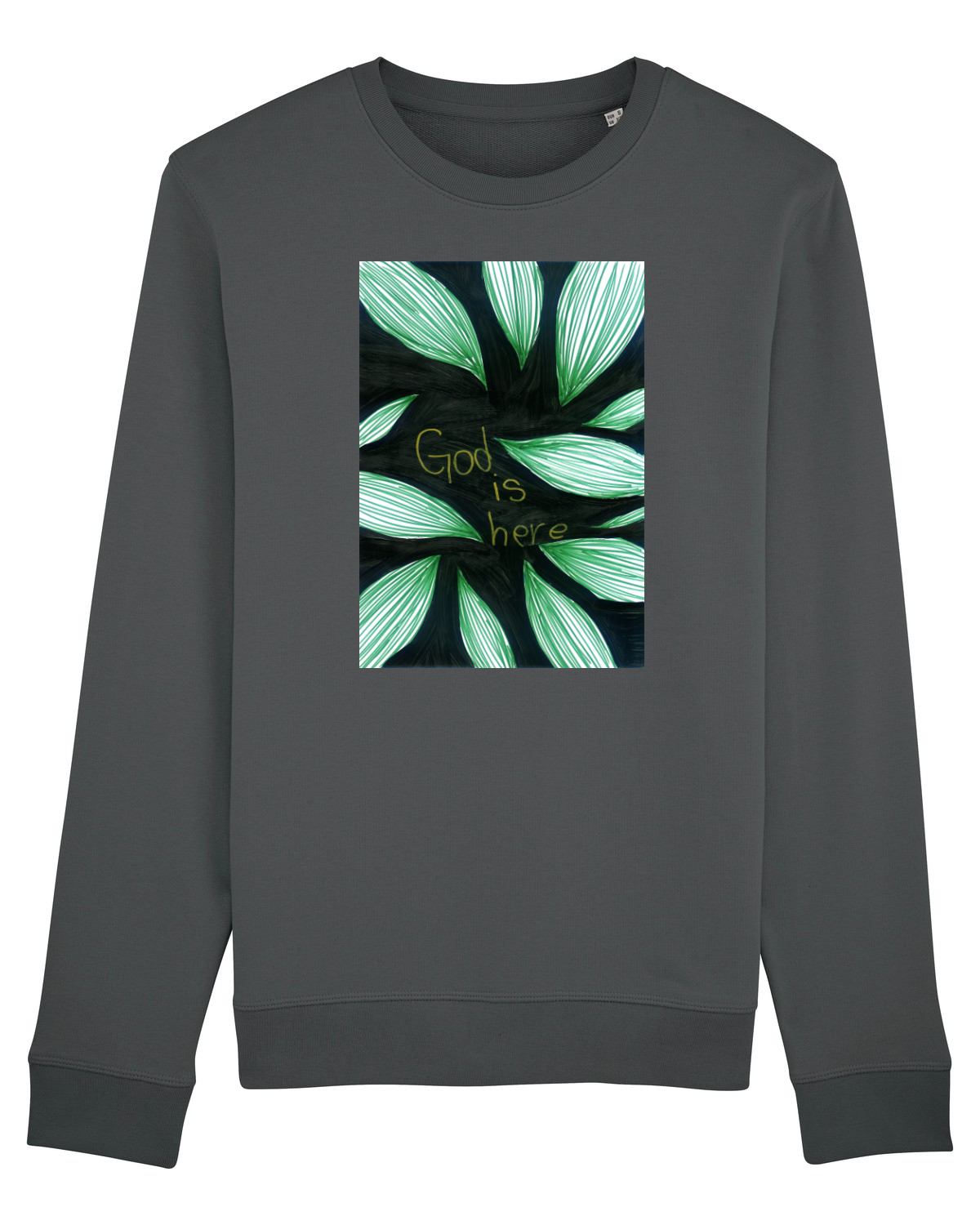 Bluză mânecă lungă Unisex Rise Anthracite
