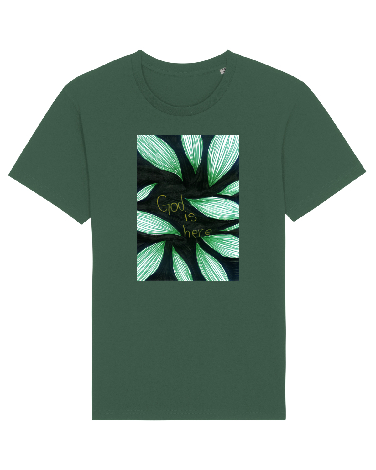 Tricou mânecă scurtă Unisex Rocker Bottle Green