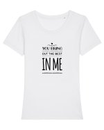 Inspiro #8 Tricou mânecă scurtă guler larg fitted Damă Expresser