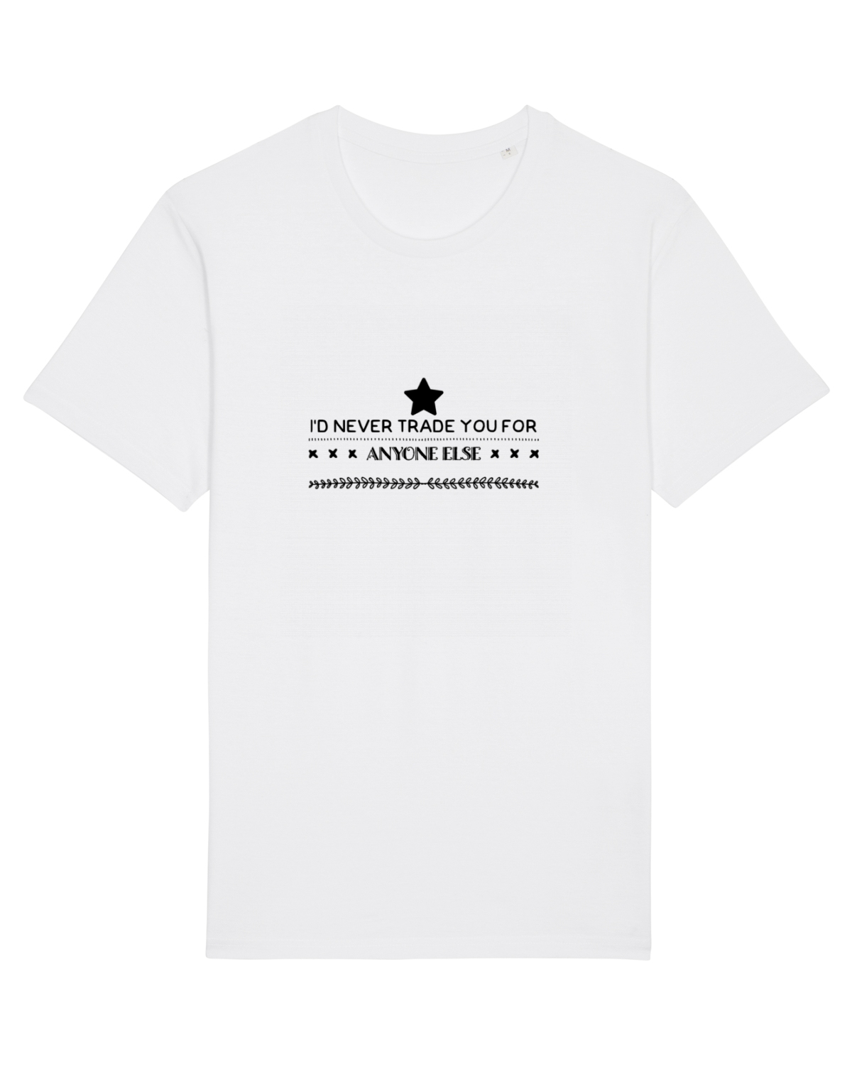 Tricou mânecă scurtă Unisex Rocker White