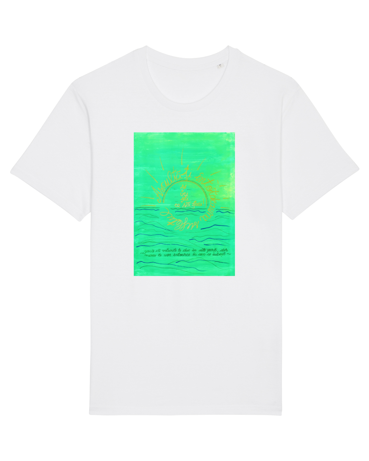 Tricou mânecă scurtă Unisex Rocker White