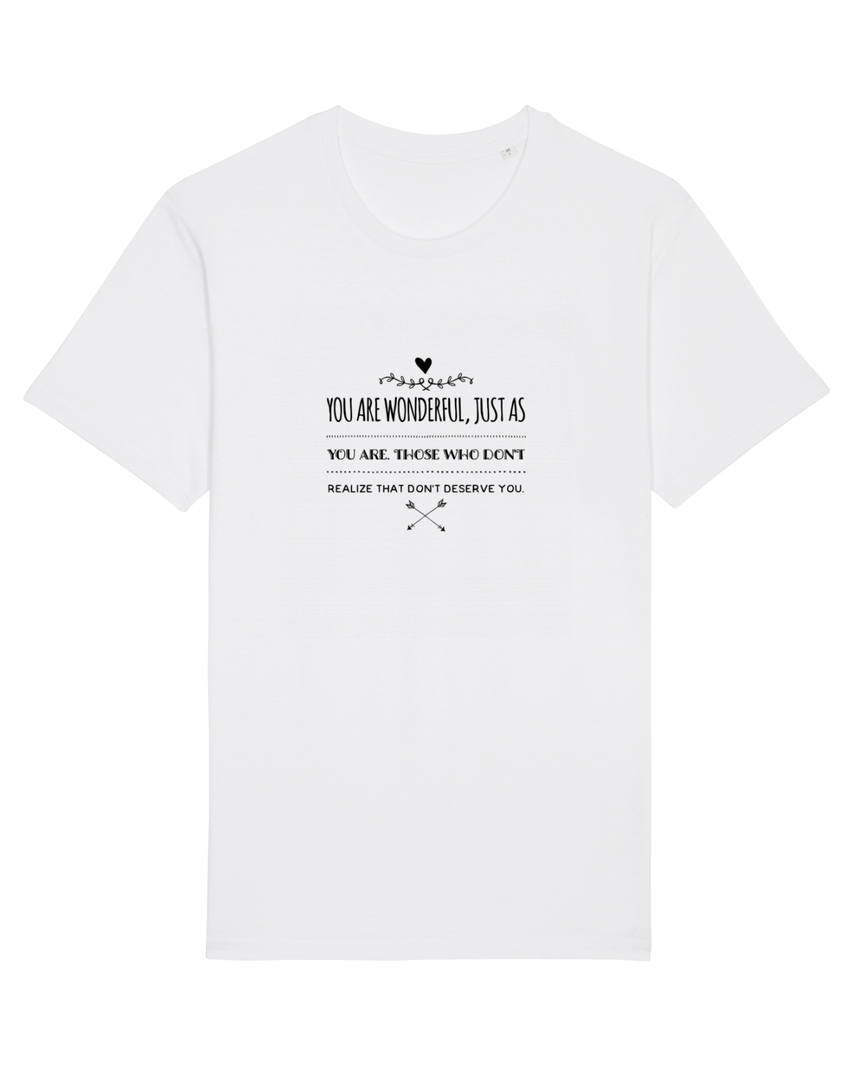 Tricou mânecă scurtă Unisex Rocker White