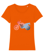 Iron Heart 2 Tricou mânecă scurtă guler larg fitted Damă Expresser