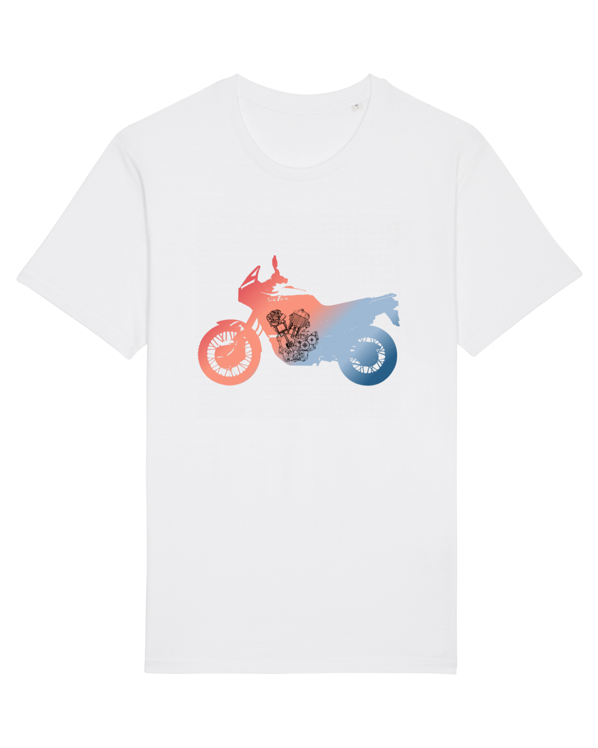 Tricou mânecă scurtă Unisex Rocker White