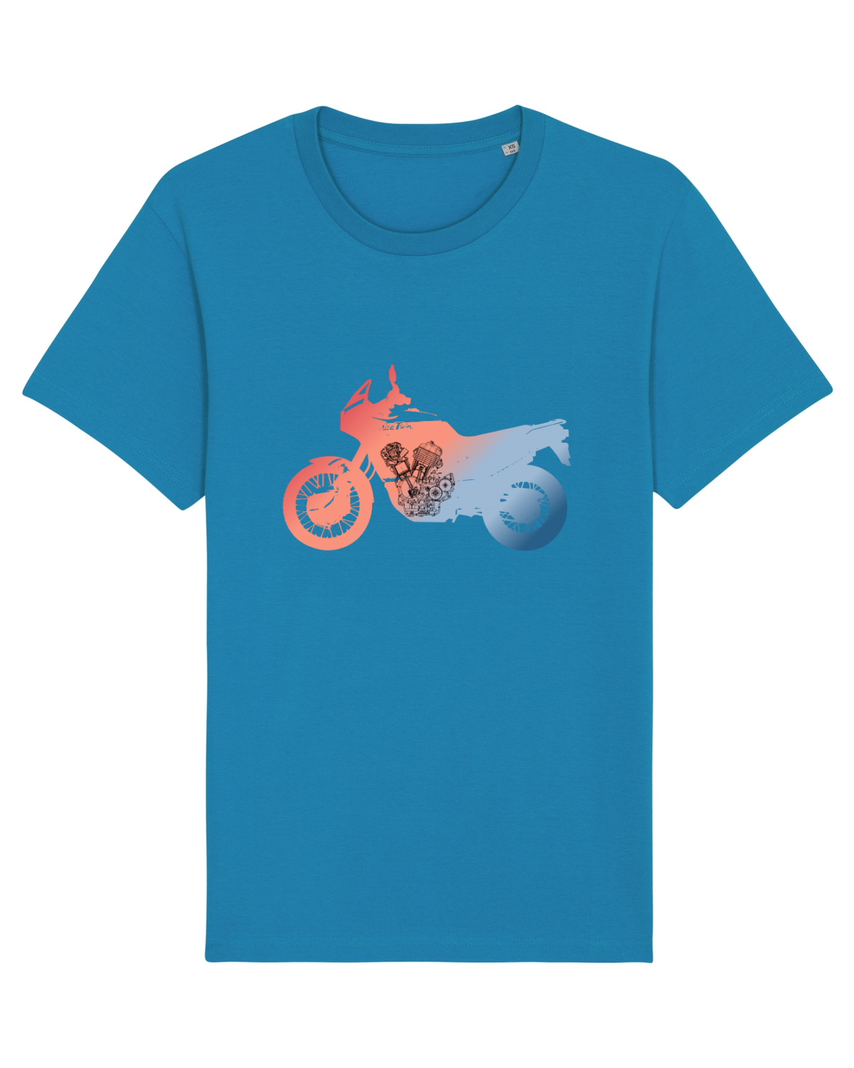 Tricou mânecă scurtă Unisex Rocker Azur