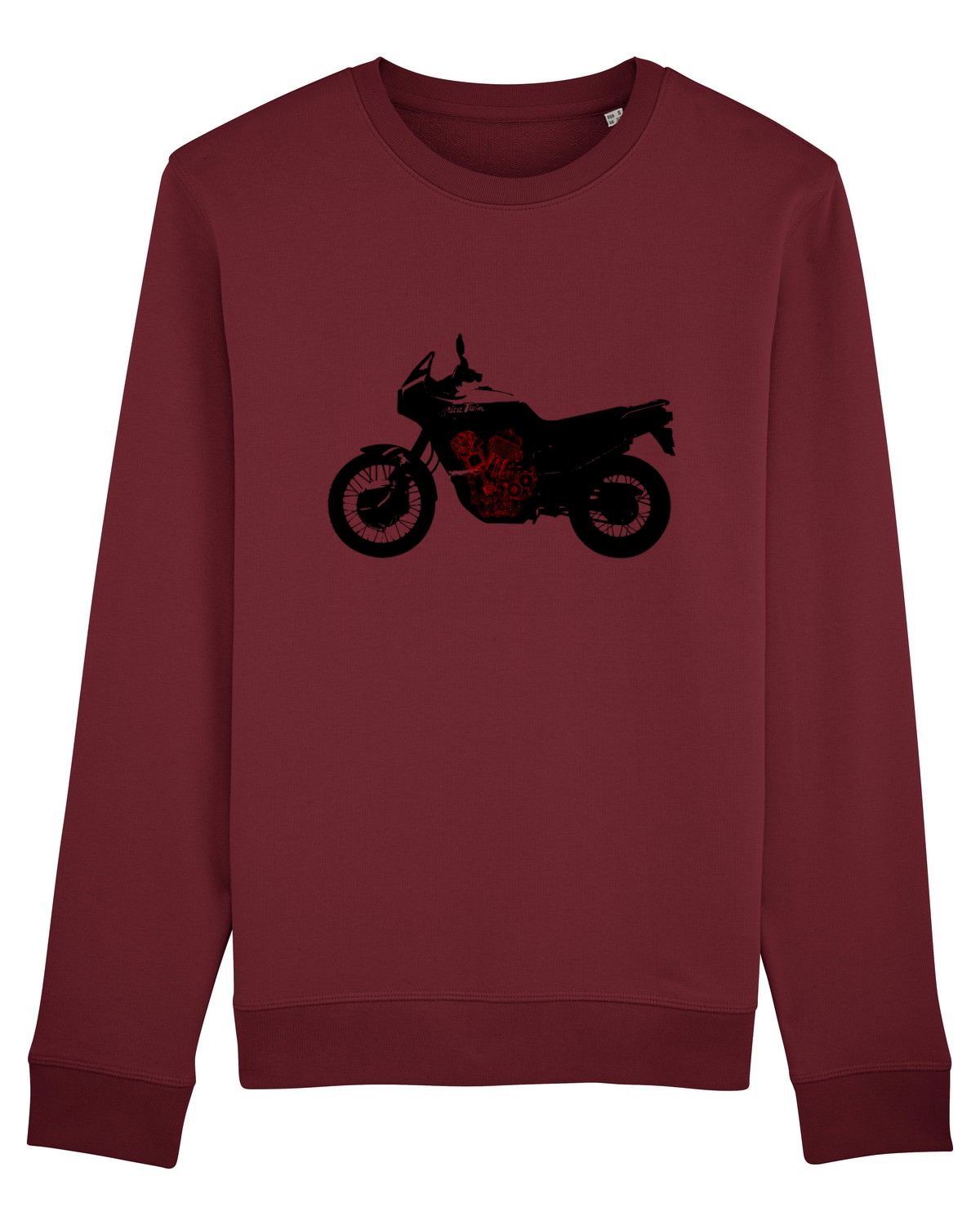 Bluză mânecă lungă Unisex Rise Burgundy