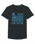 Ride me now Tricou mânecă scurtă guler larg Bărbat Skater