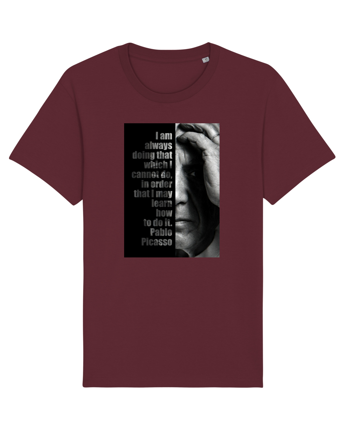 Tricou mânecă scurtă Unisex Rocker Burgundy