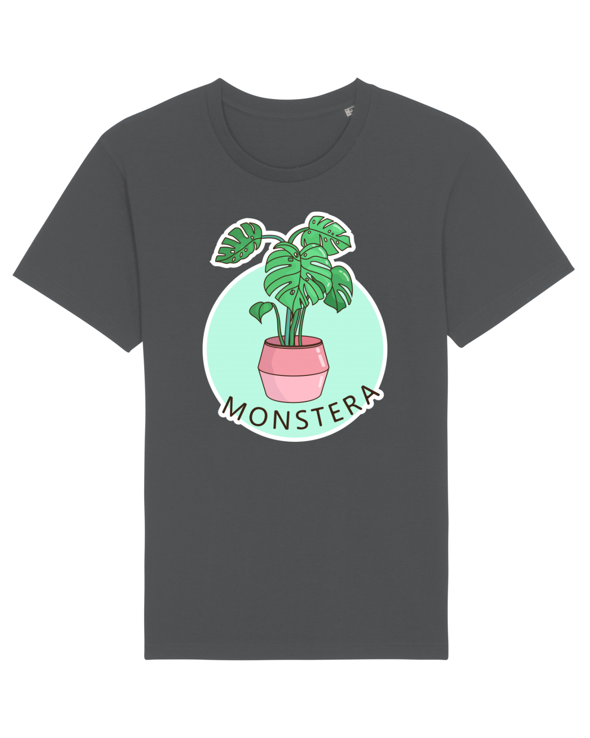 Tricou mânecă scurtă Unisex Rocker Anthracite