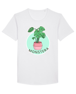 Planta Monstera Tricou mânecă scurtă guler larg Bărbat Skater