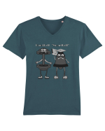 Pentru iubitorii de sala si fitness Tricou mânecă scurtă guler V Bărbat Presenter