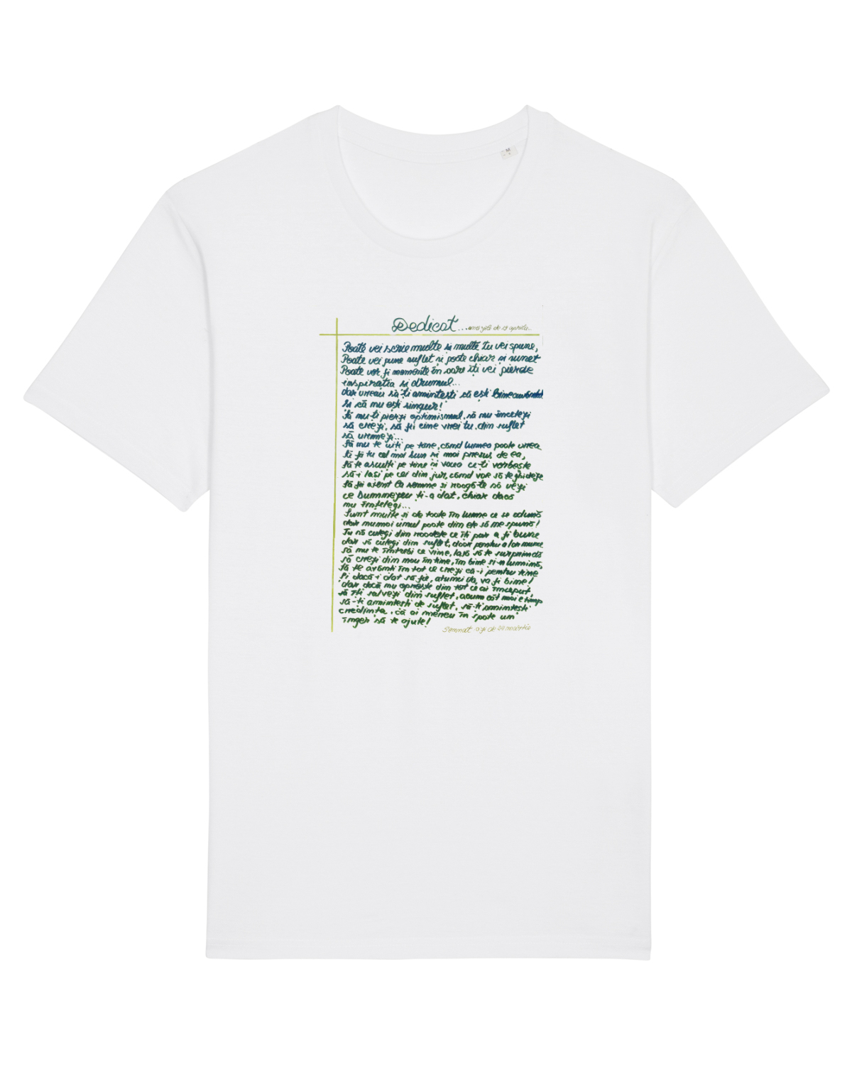Tricou mânecă scurtă Unisex Rocker White