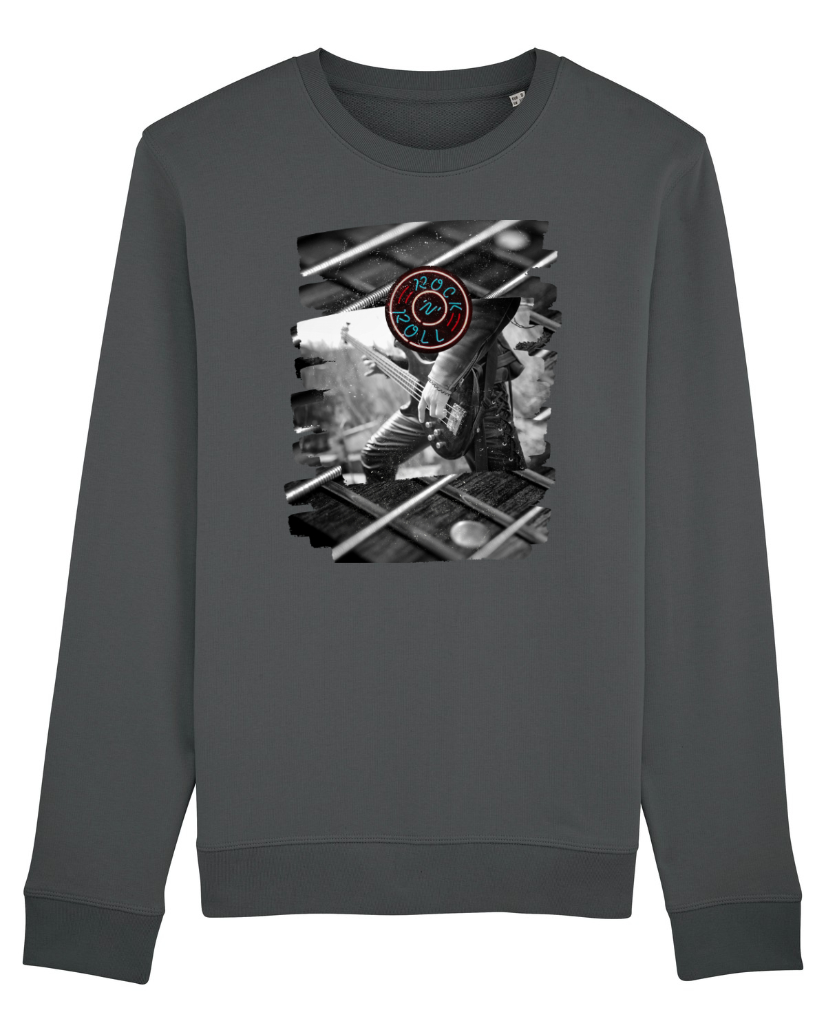 Bluză mânecă lungă Unisex Rise Anthracite