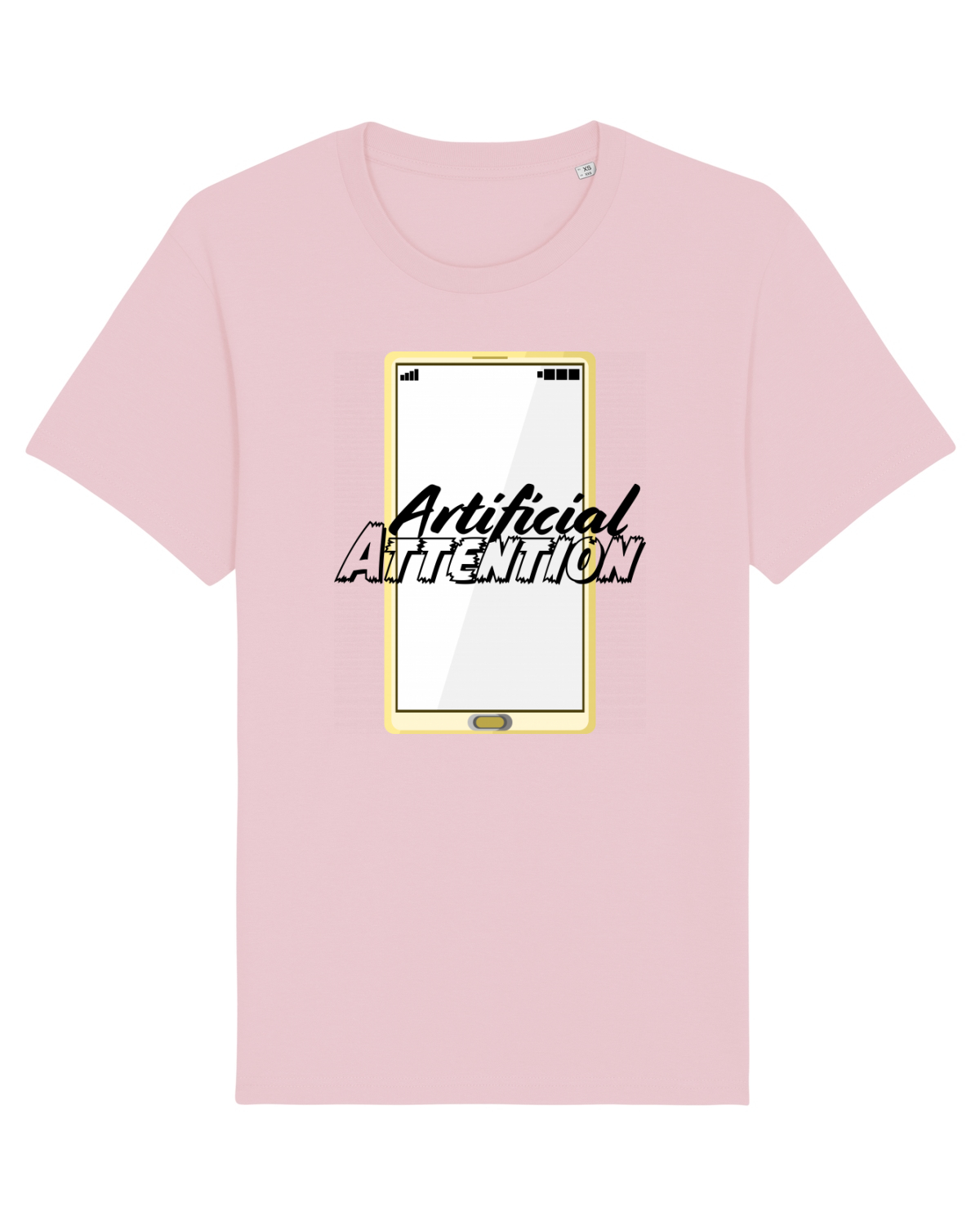 Tricou mânecă scurtă Unisex Rocker Cotton Pink