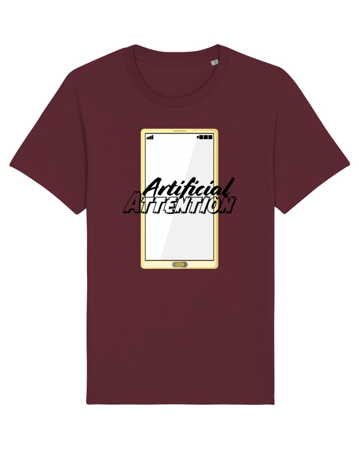 Tricou mânecă scurtă Unisex Rocker Burgundy