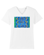 Flori de vis Tricou mânecă scurtă guler V Bărbat Presenter