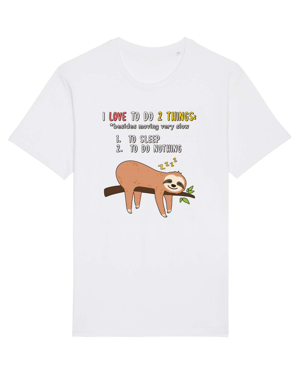 Tricou mânecă scurtă Unisex Rocker White