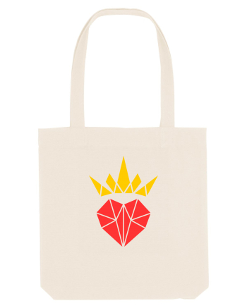 Cute Origami Crowned Heart Natural
