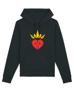 Cute Origami Crowned Heart Hanorac Unisex Drummer