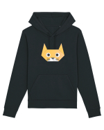 Funny  Cat Face - Origami Style Hanorac Unisex Drummer