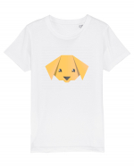 Cute Dog Face - Origami Style Tricou mânecă scurtă  Copii Mini Creator